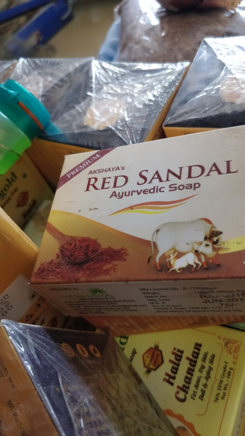 Red sandal soap