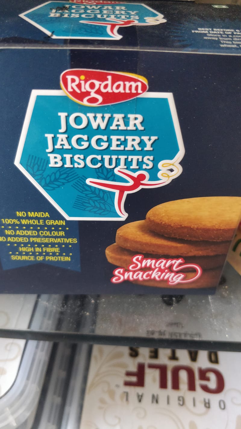 Rigdam jowar jaggery biscuits
