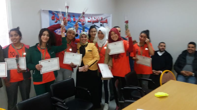 حفل تكريم فريق كرة الطائرة