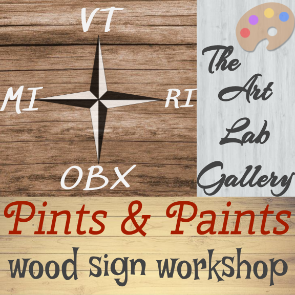 CANCELLED: Pints & Paints - Wood Sign Workshop