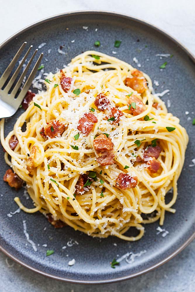 Les pâtes carbonara