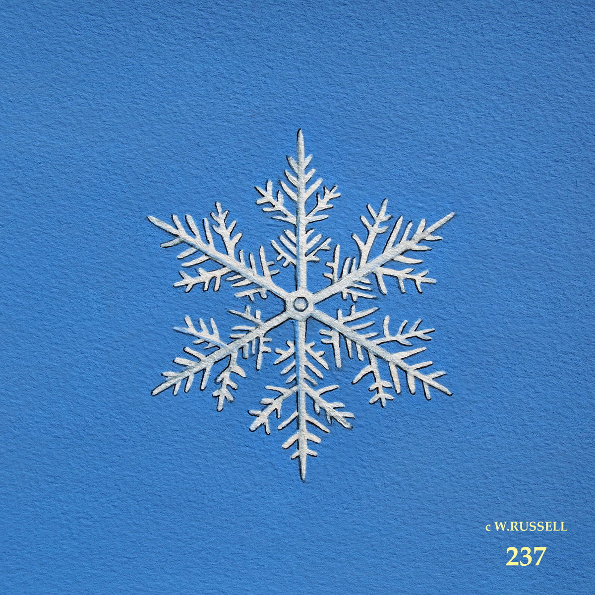 Snowflake on Blue 4