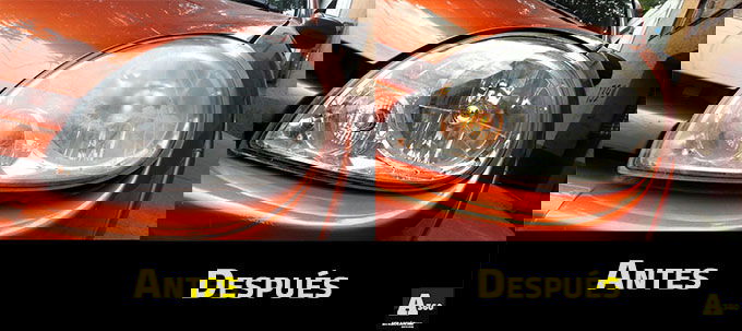 Pulido de faros de vehiculos