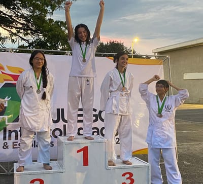 Danna Gabriel, el día de hoy gana 2 medallas de oro 🥇🥇 en Karate Do🥋, y se consagra campeona  de los 41Juegos Intercolegiados Escolares Municipales 2021, en representación de la Institución Educativa Nuestra Señora del Palmar.
