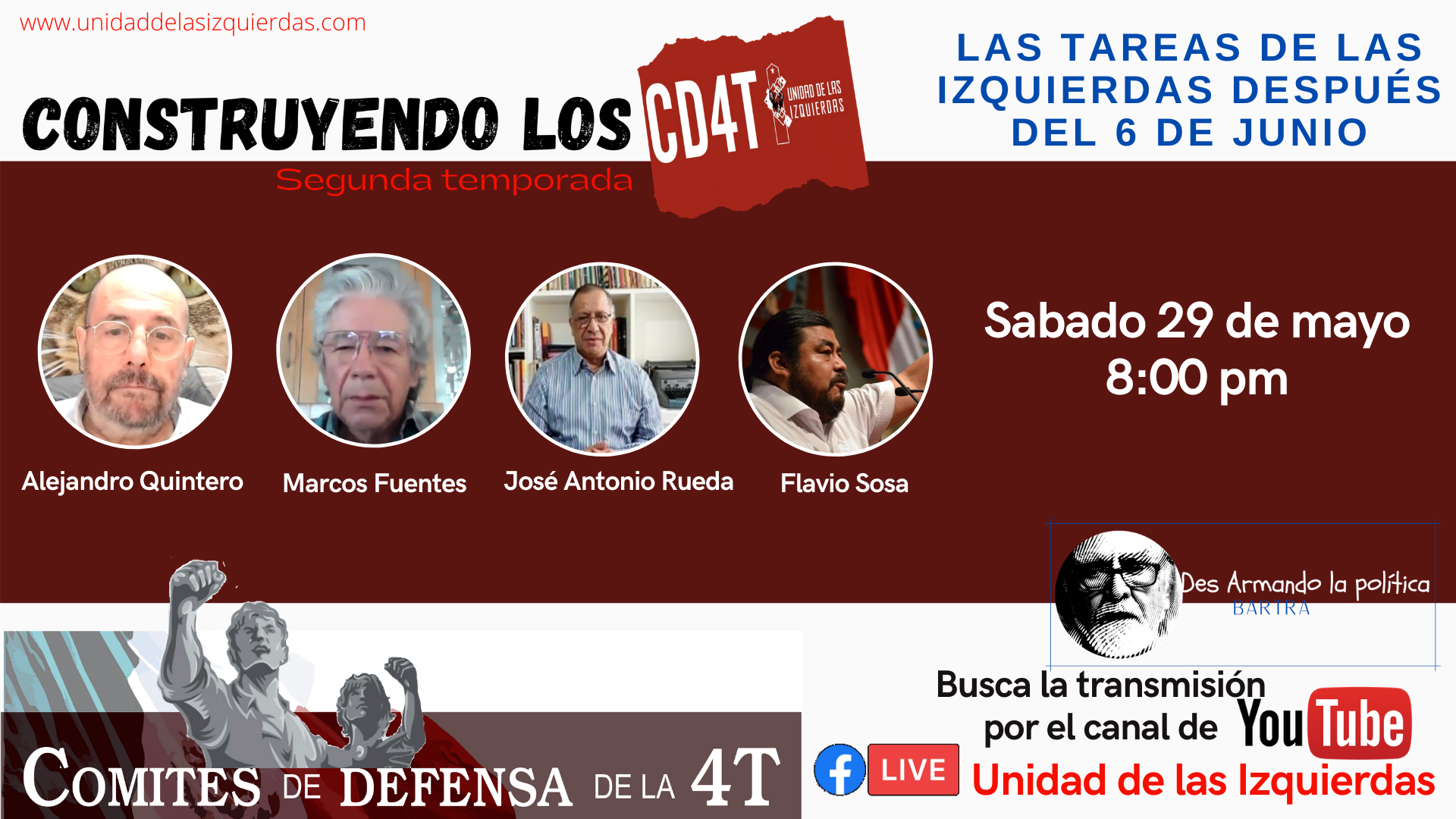 Construyendo los CD4T emisión 29 de mayo Marcos Fuentes y Alejandro Quintero invitados