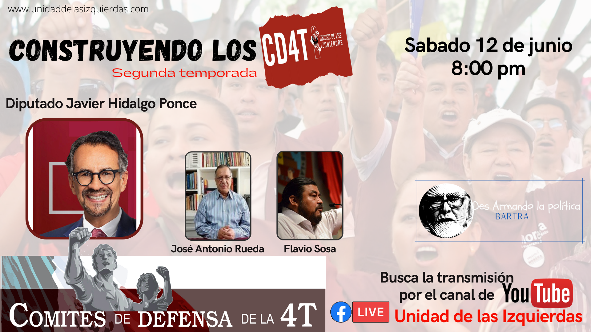 Construyendo los CD4T emisión 12 de junio Diputado Javier Hidalgo Ponce como invitado