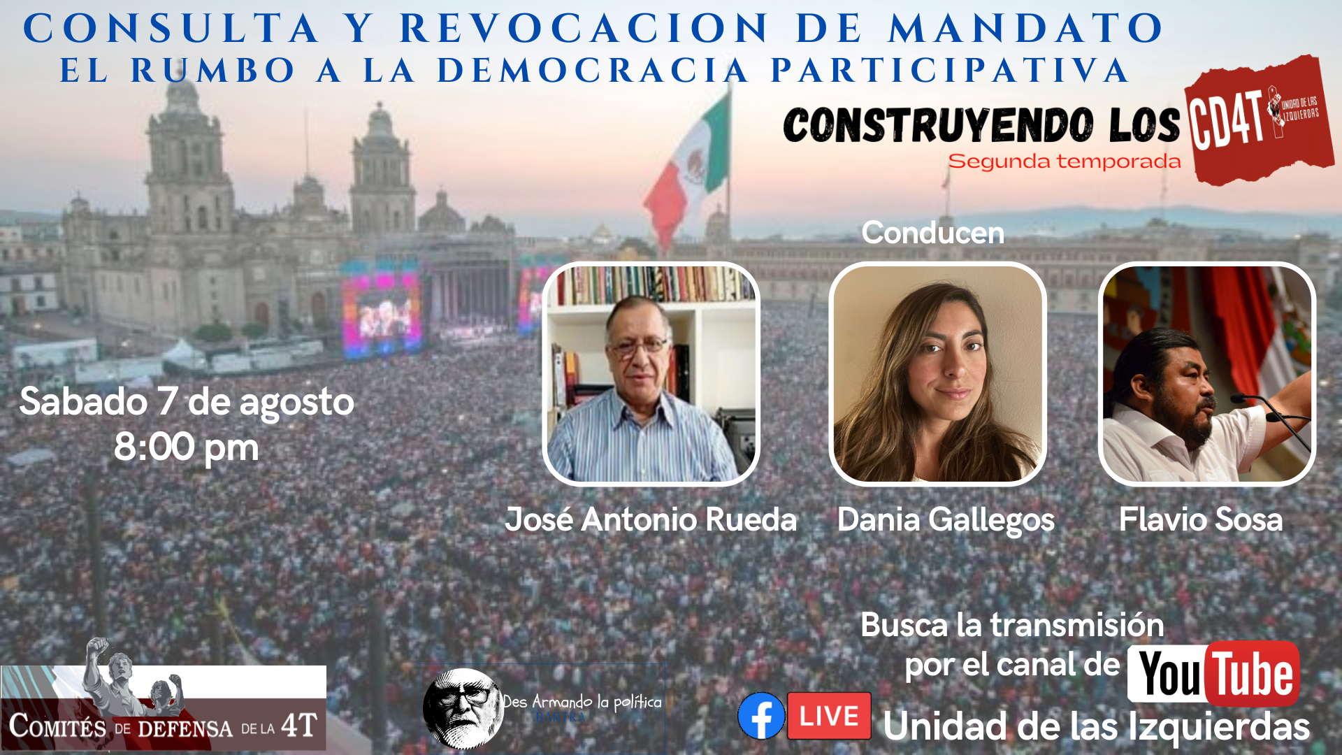 Construyendo los CD4T "CONSULTA Y REVOCACION DE MANDATO EL RUMBO A LA DEMOCRACIA PARTICIPATIVA"