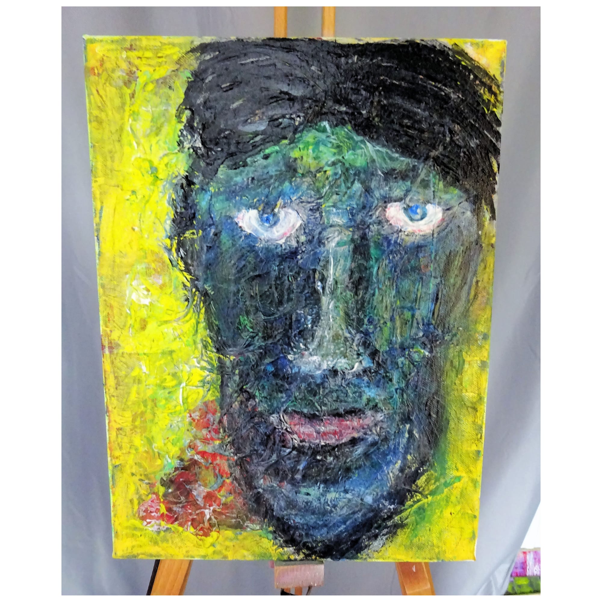 110 - Mr. Blue Eyes wearing a wig