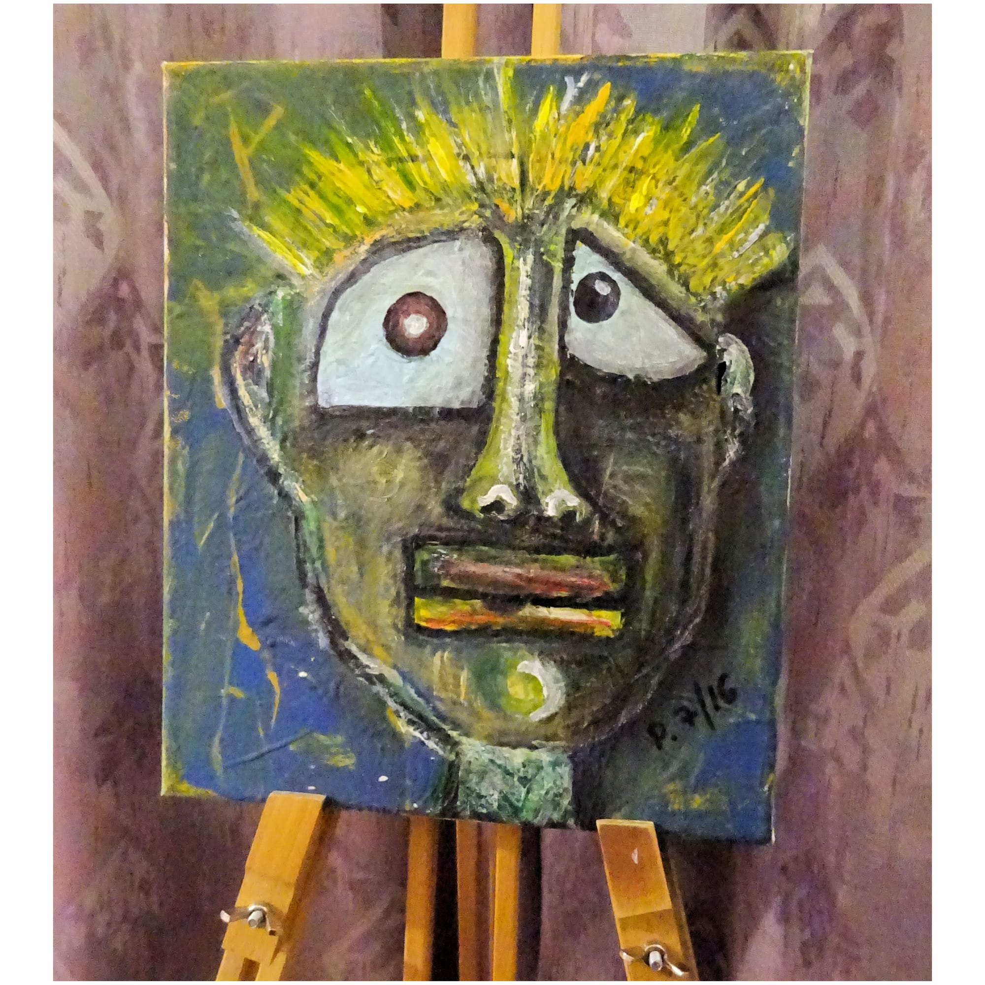 010 - Yellow with electric hair