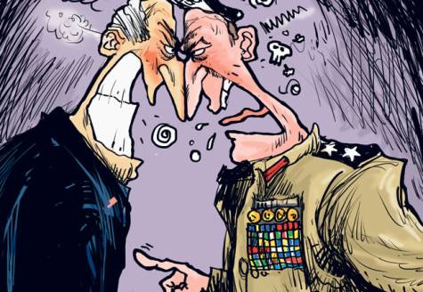 صراع الإدارة المدنية والعسكرية  في واشنطون