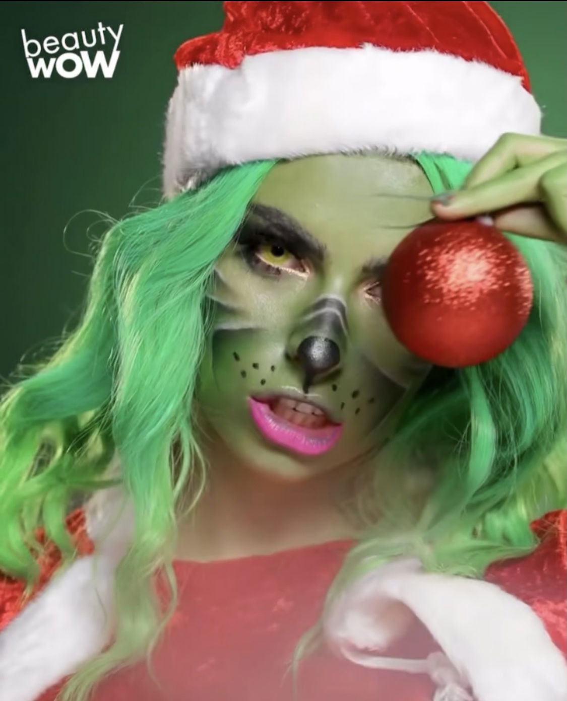 Grinch Makeup for Beauty Studio
