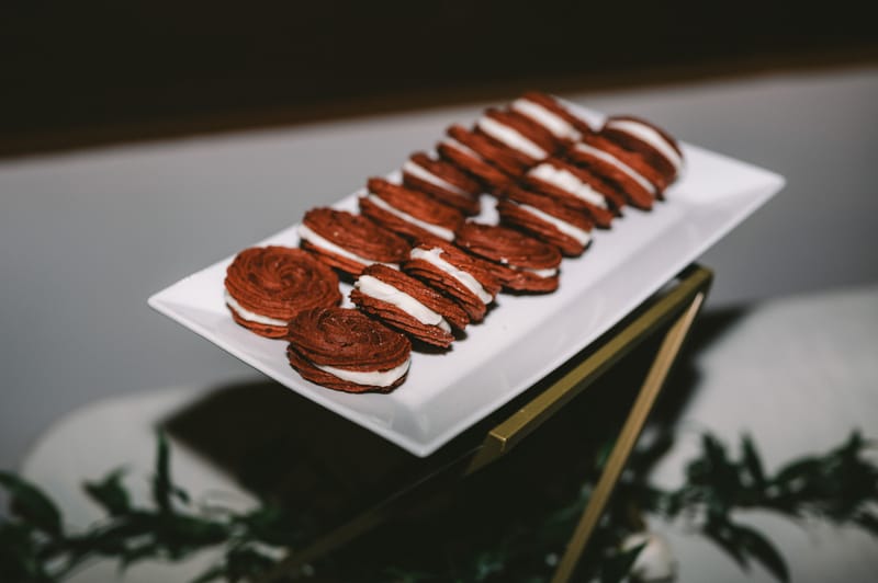 Red Velvet Sandwich Cookies