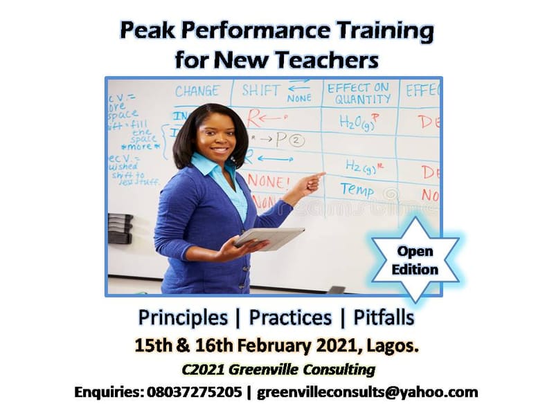 Peak Performance Training for New Teachers