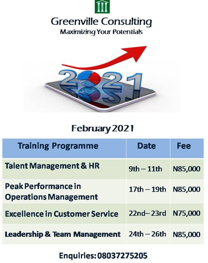February 2021 Training Programme