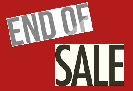 End of Our 2024 "V.D" Sale