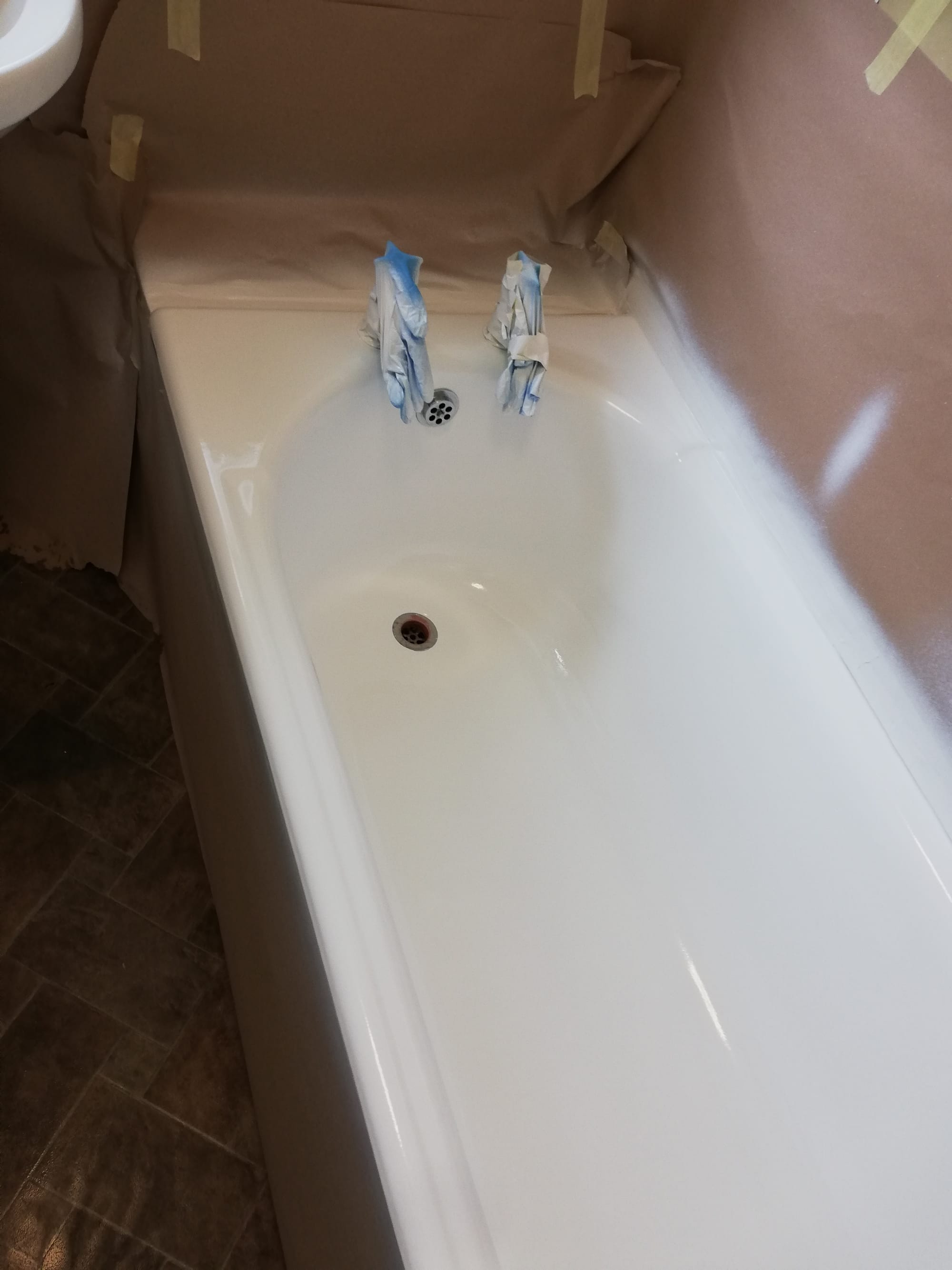 Resurfaced to high gloss