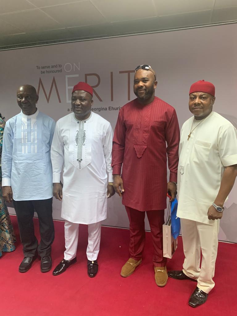 The Diaspora were well represented by Godwin Ogbonnaya and Pastor Obi at Odu Agu’s book launch captioned ON MERIT.