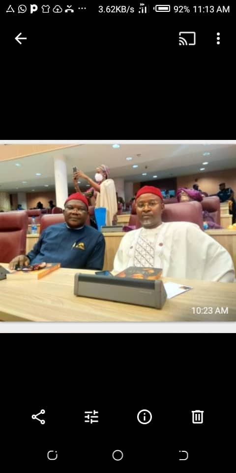 Chief Ikenna Ariwodo at oduagu's book launch. Congratulations once more.
