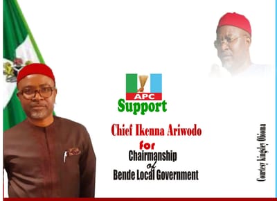 BENDE LG CHAIRMANSHIP POLLS: I’m Best Candidate For Bende LGA, Says Ariwodo.