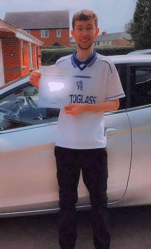 Josh passed today in his own car, well done!