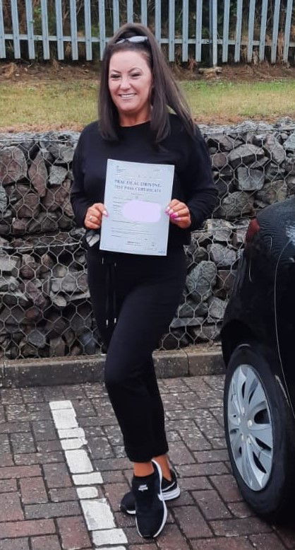 Huge congratulations to Kerry-Ann on passing her driving test today