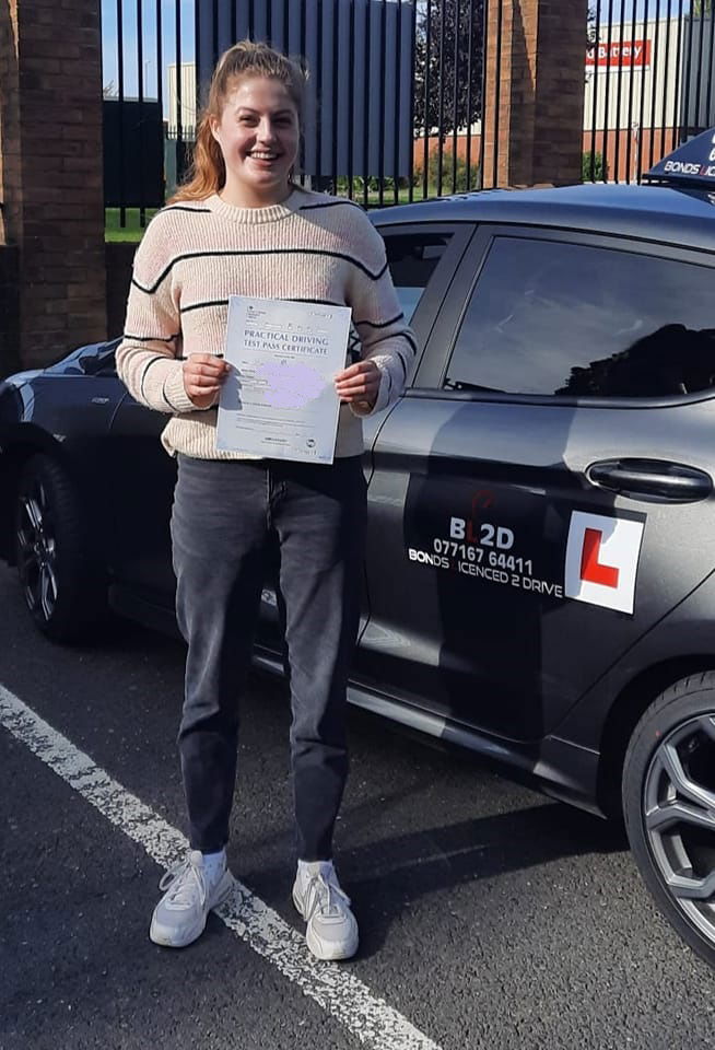 Well done Eliza! Passed her test in her own car.