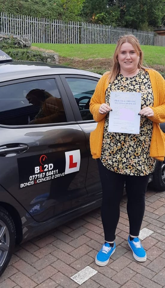 Congratulations Sam on passing your driving test.