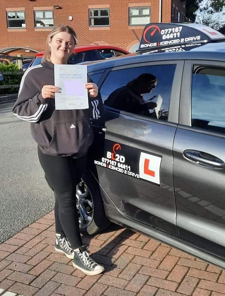 First time pass - Well done Chloe