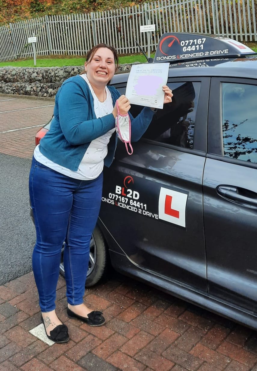 Congratulations Lisa on passing your driving test