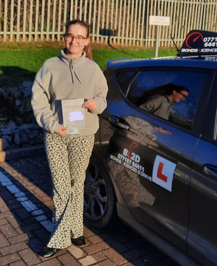 Congratulations Rosa on passing your driving test