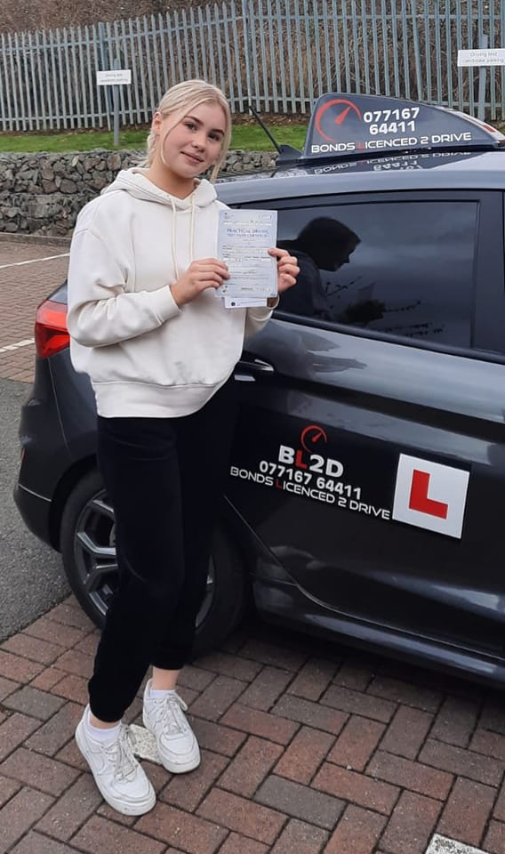 Congratulations Lucy on passing your driving test