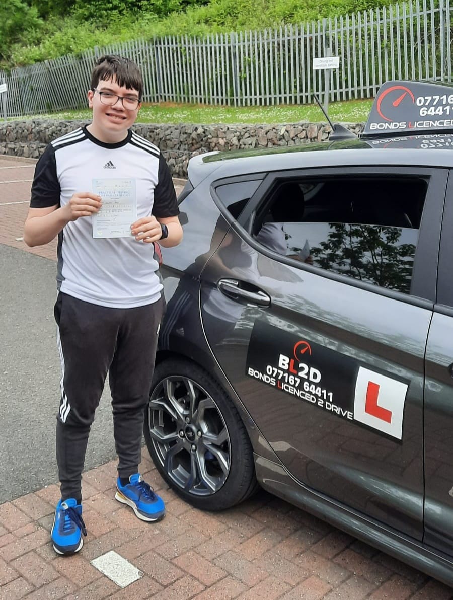 Congratulations Cameron on passing your driving test
