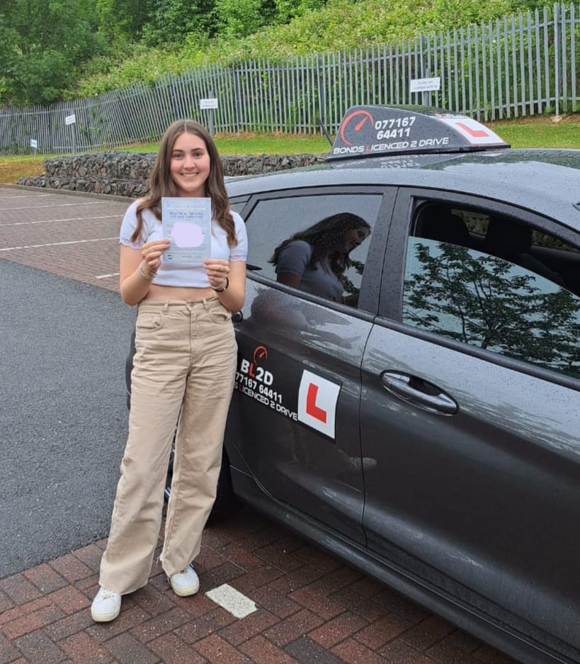 Congratulations Saskia on passing your driving test