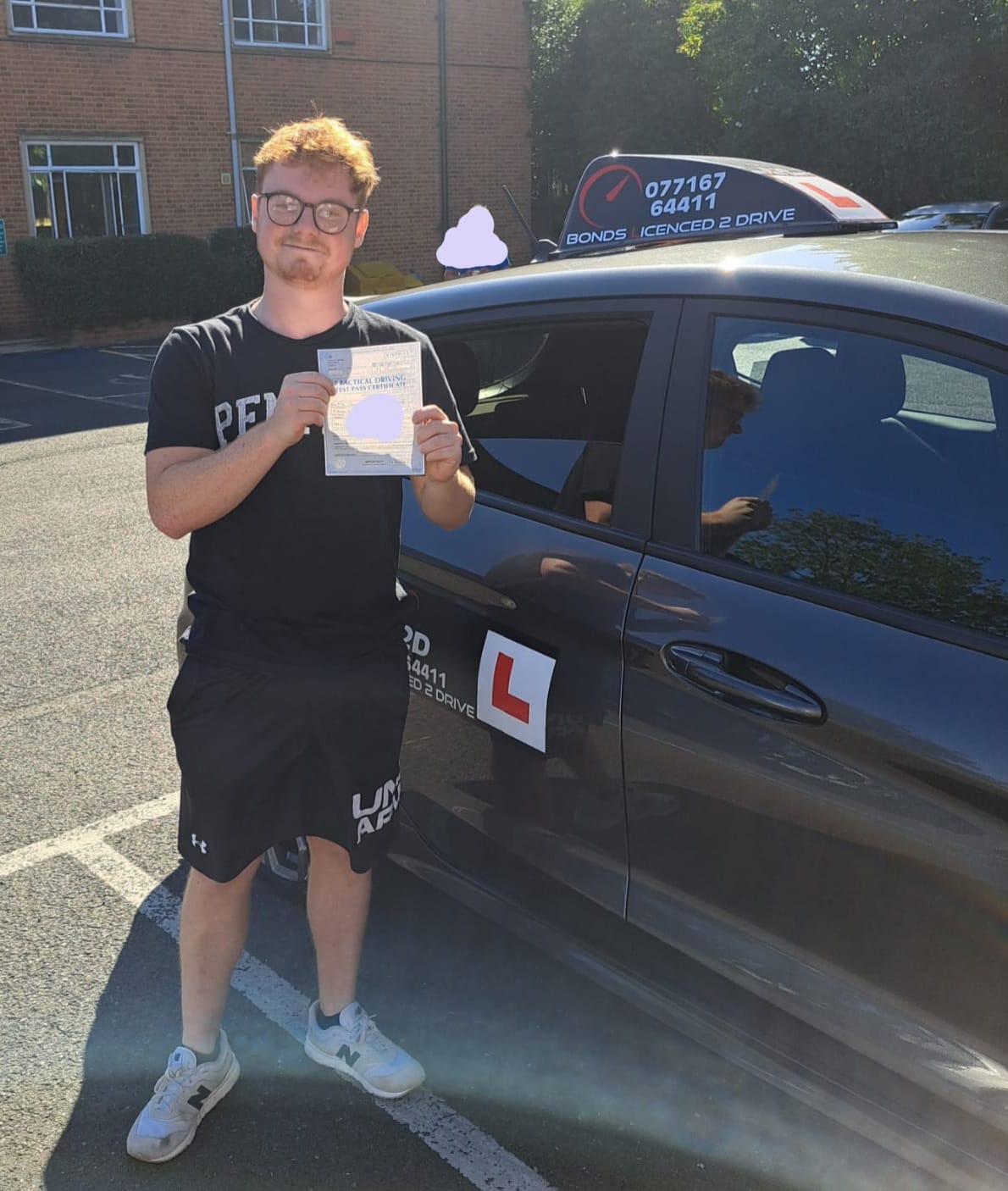 Congratulations Tom on passing your driving test