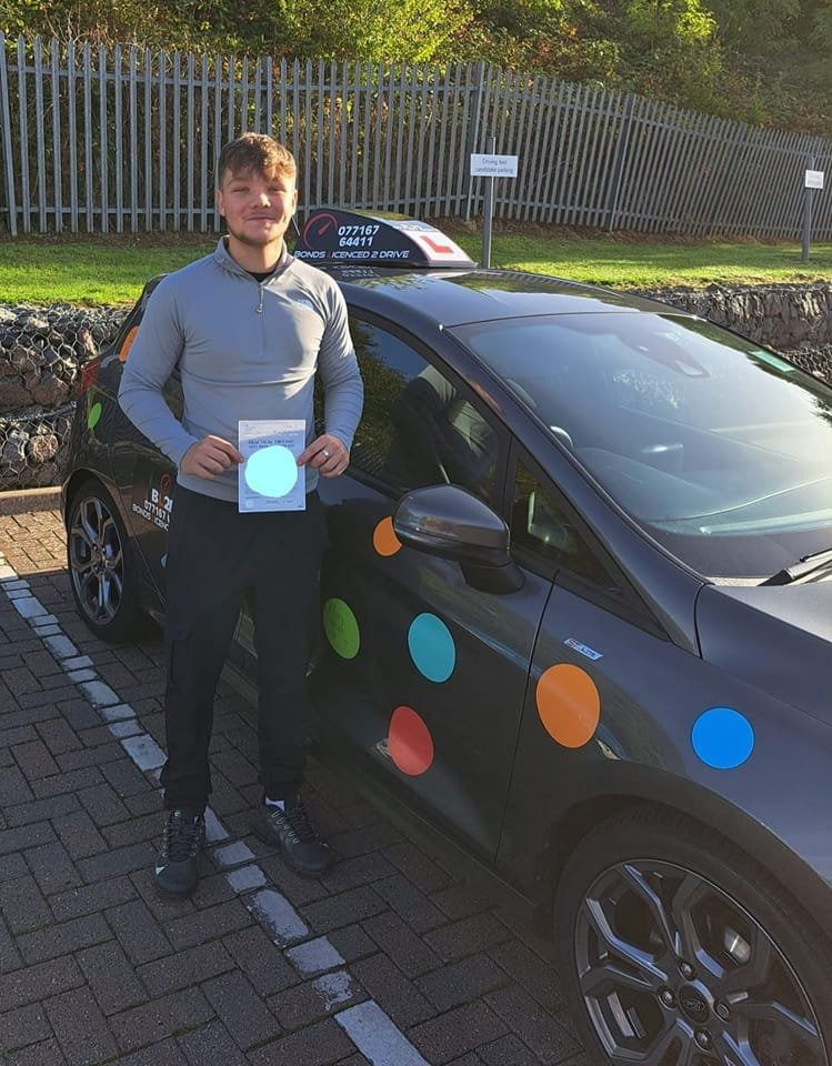 Congratulations to Joe on passing your driving test with zero faults!