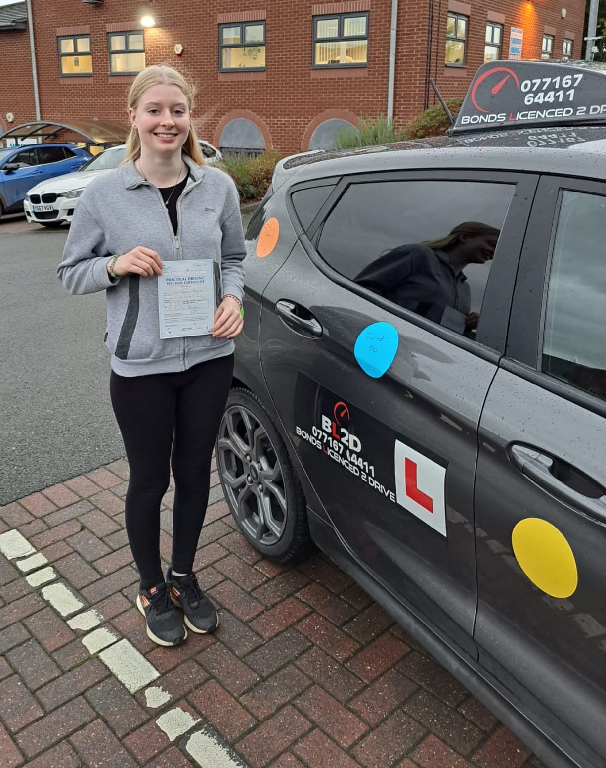First time pass, well done Jessica
