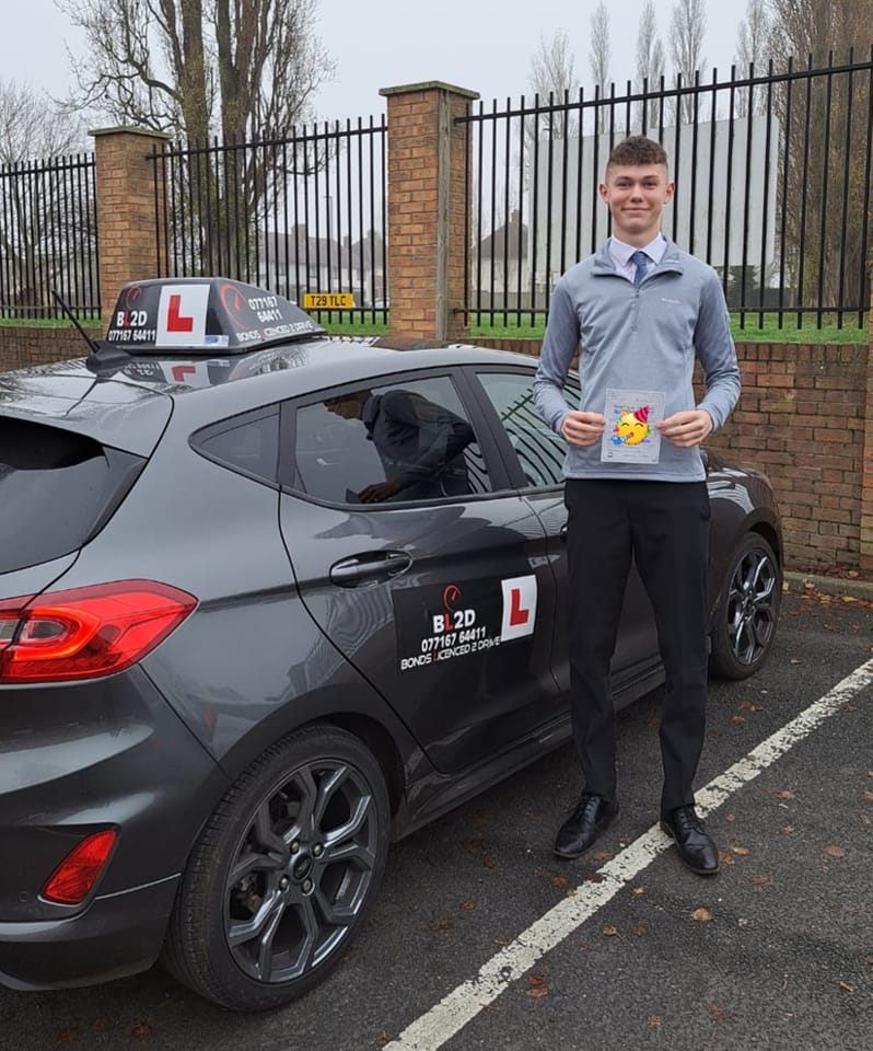 First time pass, well done Kieran