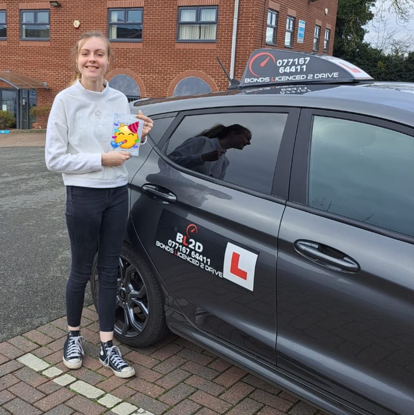 Congratulations to Hannah on passing her driving test
