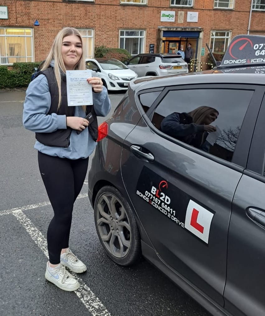 First time pass, well done Leah
