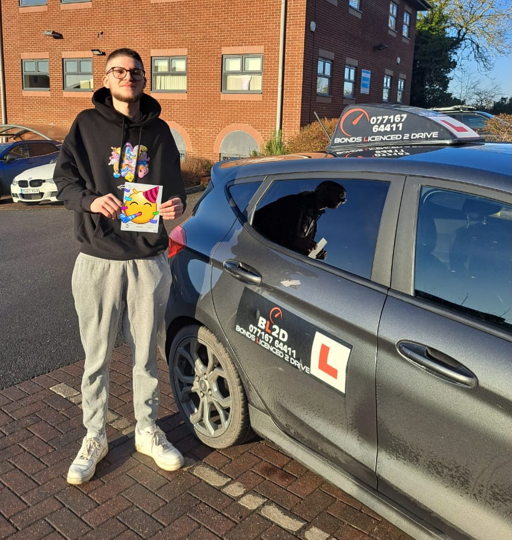 First time pass, congratulations Freddie