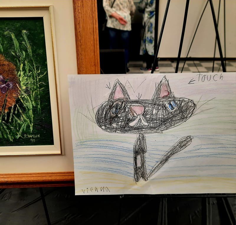 My Daughter took over the Onaping Falls art show!