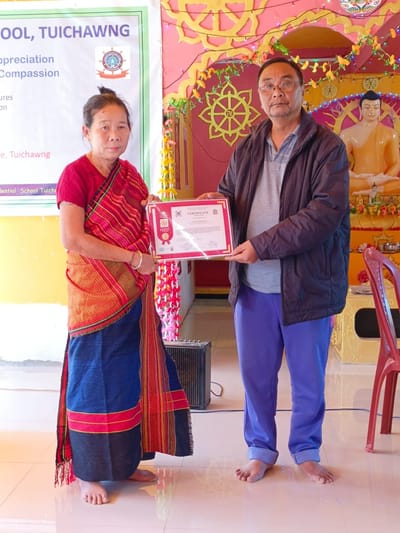 Embracing New Beginnings: A Joyful New Year Celebration at Mahabodhi Buddhist Temple, Tuichawng image