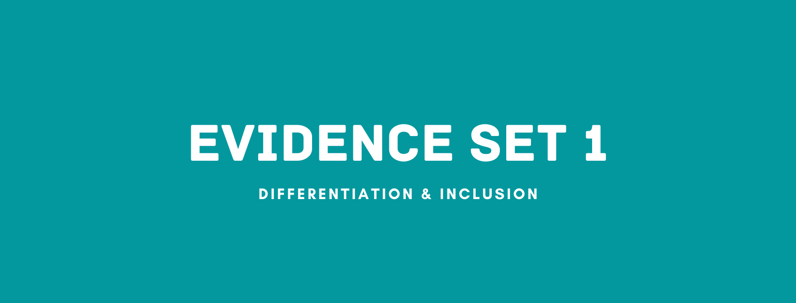 Differentiation & Inclusion