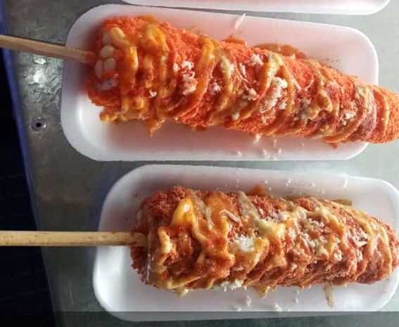 Elote empanizado