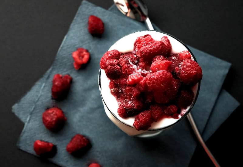 Ice Cream with Strawberries