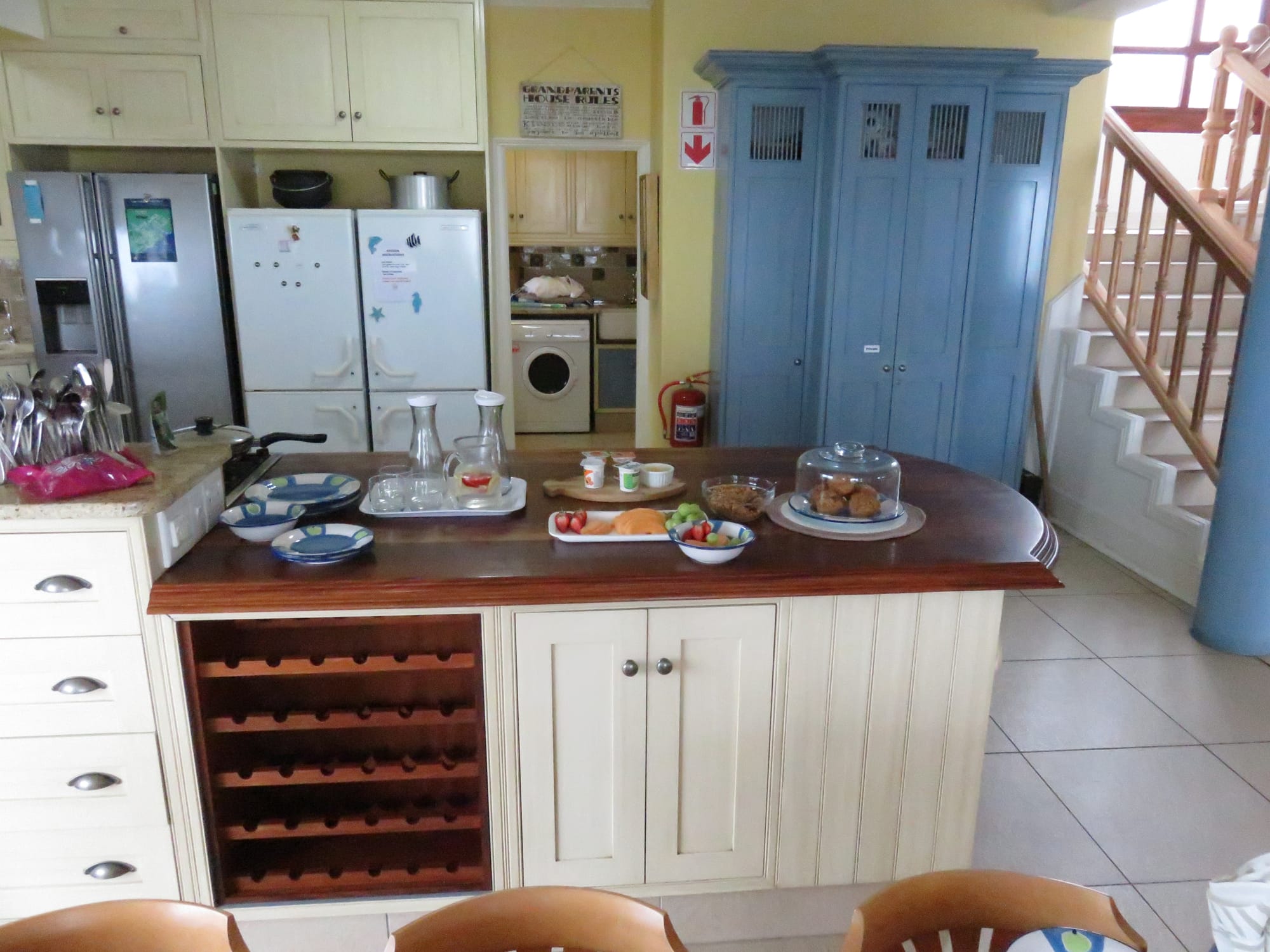 Kitchen through to Scullery