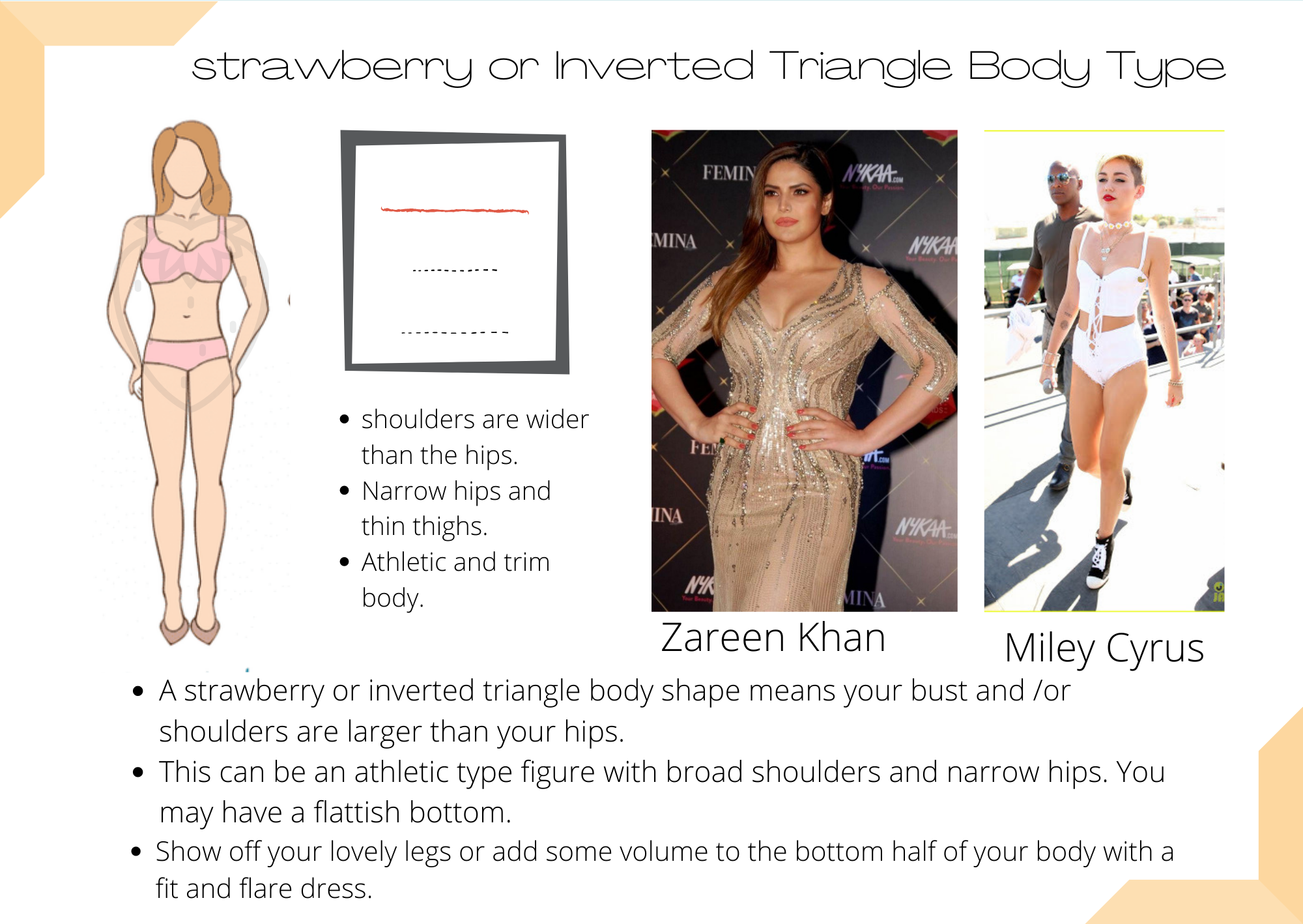 Inverted Triangle Shape