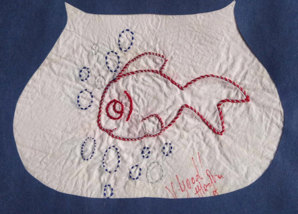 Whipped stem stitch