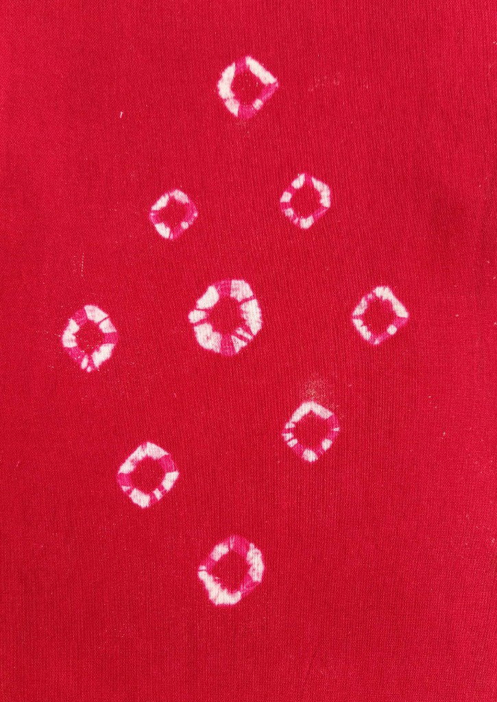 bandhni using match sticks