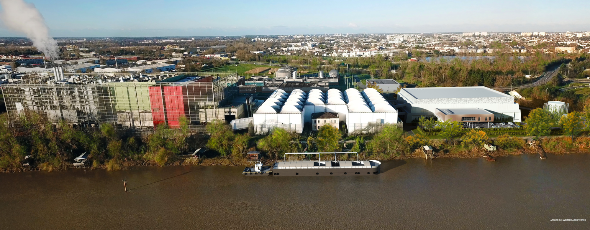 Unités de traitement des déchets (2 UVE et un centre de tri) de Bordeaux Métropole (33)